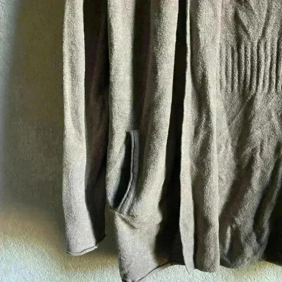 BAREFOOT DREAMS CozyChic  Lite Circle Open Front Cardigan Sweater Lagenlook S - Picture 6 of 12